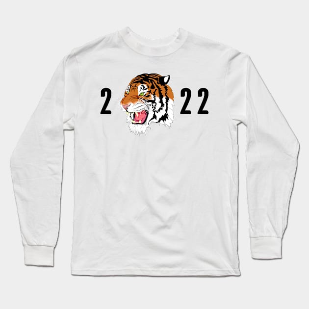 Year of the tiger 2022 Long Sleeve T-Shirt by Ulka.art